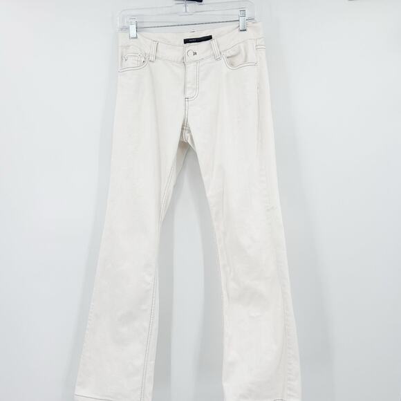 Marc Jacobs White Denim Straight Leg Jeans Vintage Y2K Luxury Womens Size 4 - Picture 3 of 9